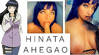 Blowjob Dan Wajah Ahegao Yang Penuh Gairah Dari Hinata Dengan Cosplayer Berpayudara Besar