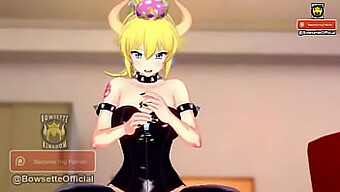 Η Bowsette Καθοδηγεί Την Πρακτική Εμπειρία Αυνανισμού Στο Pov