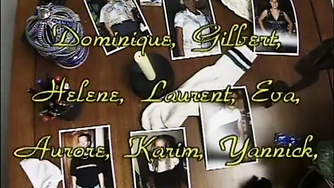 Vintage Fransız Filmi, Tahrik Olmuş Ailenin Yoğun Cinsel Aktiviteye Girdiği Bir Film