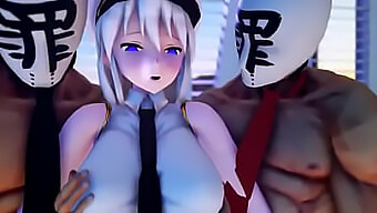 Τεράστιο Πέος Και Μεγάλα Βυζιά Στο Azurlane Mmd