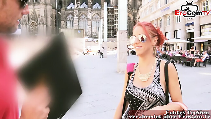 German Teen With Small Boobs Gets Picked Up On The Street For Amateur Video